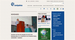 Desktop Screenshot of cenipalma.org
